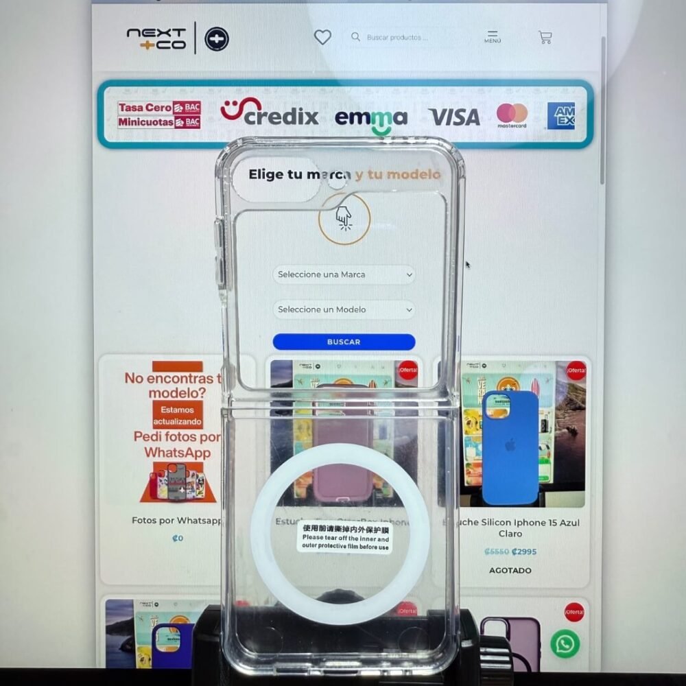 Estuche Transparente MagSafe Samsung Z Flip 6 / Z Flip 5