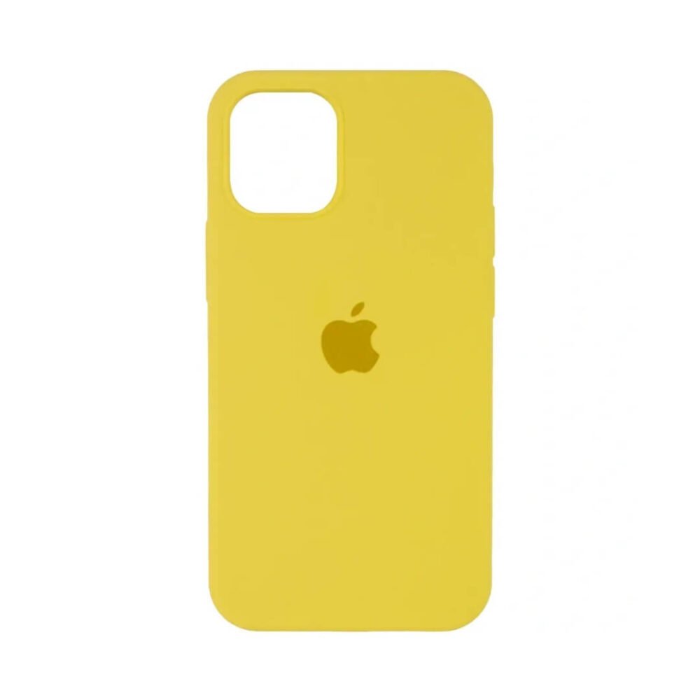 Estuche Silicon iPhone 12 mini amarillo