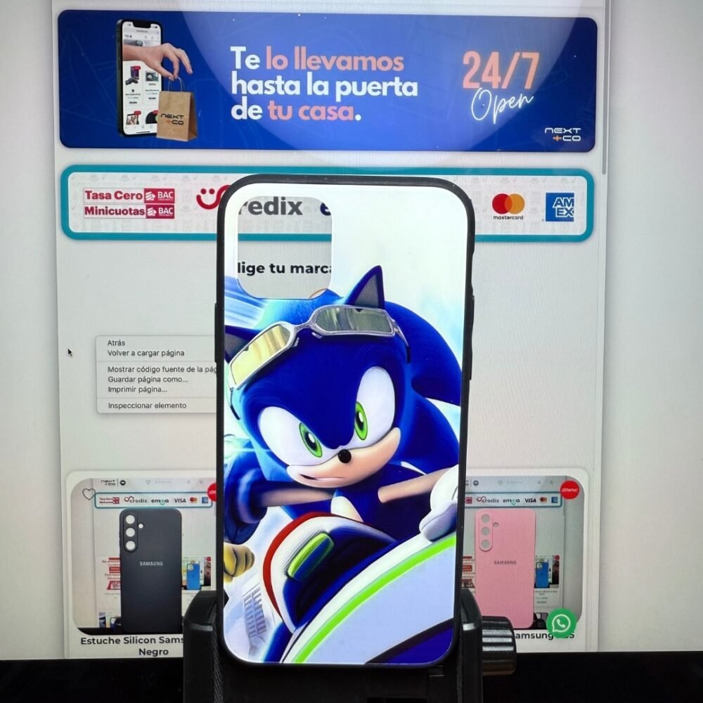 Estuche Iphone 11 Pro Glass Diseño Sonic