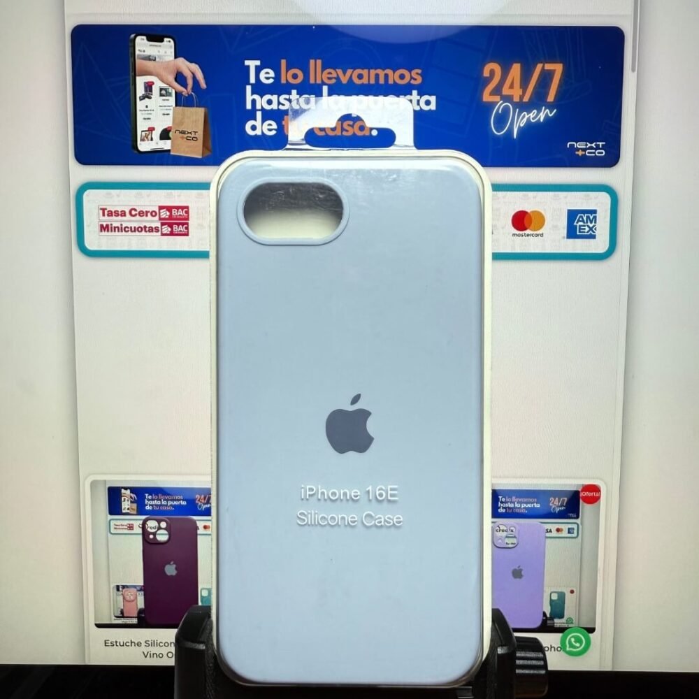 Estuche Silicon Iphone 16e Celeste