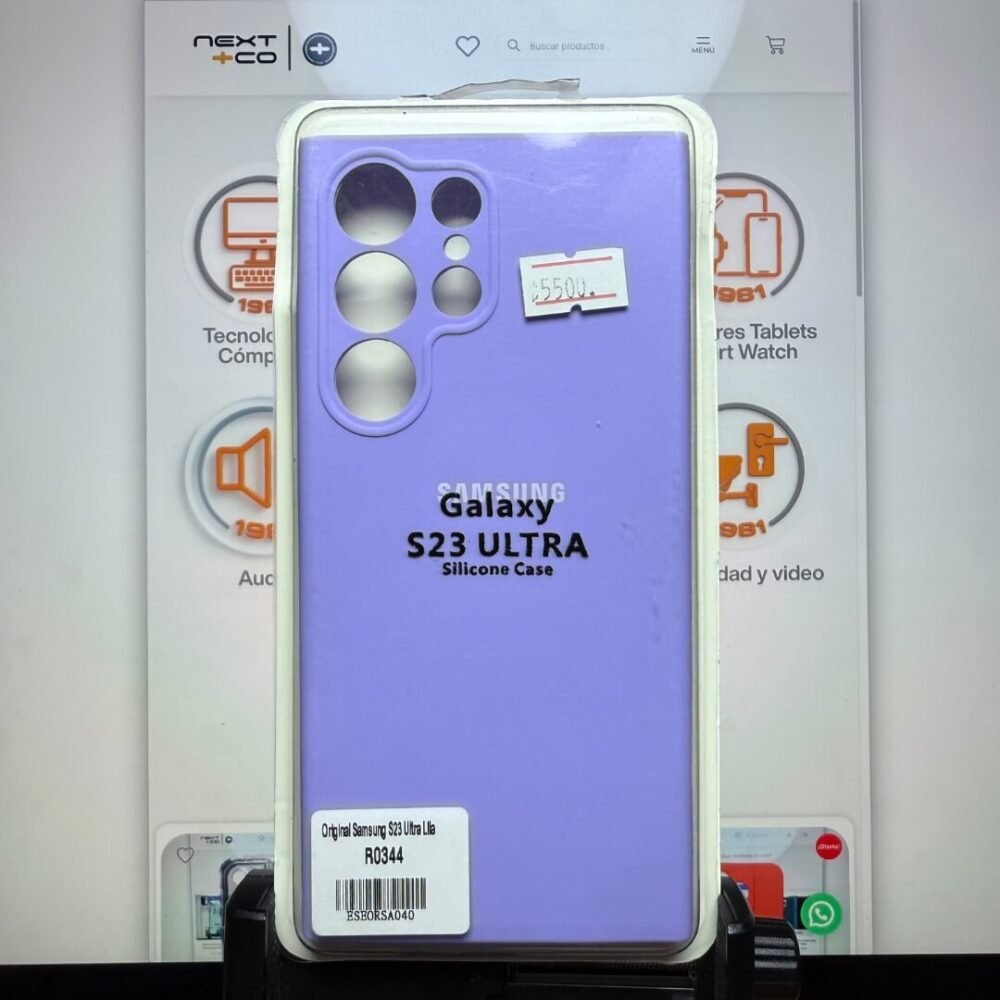 Estuche Silicon Samsung S23 Ultra Lila