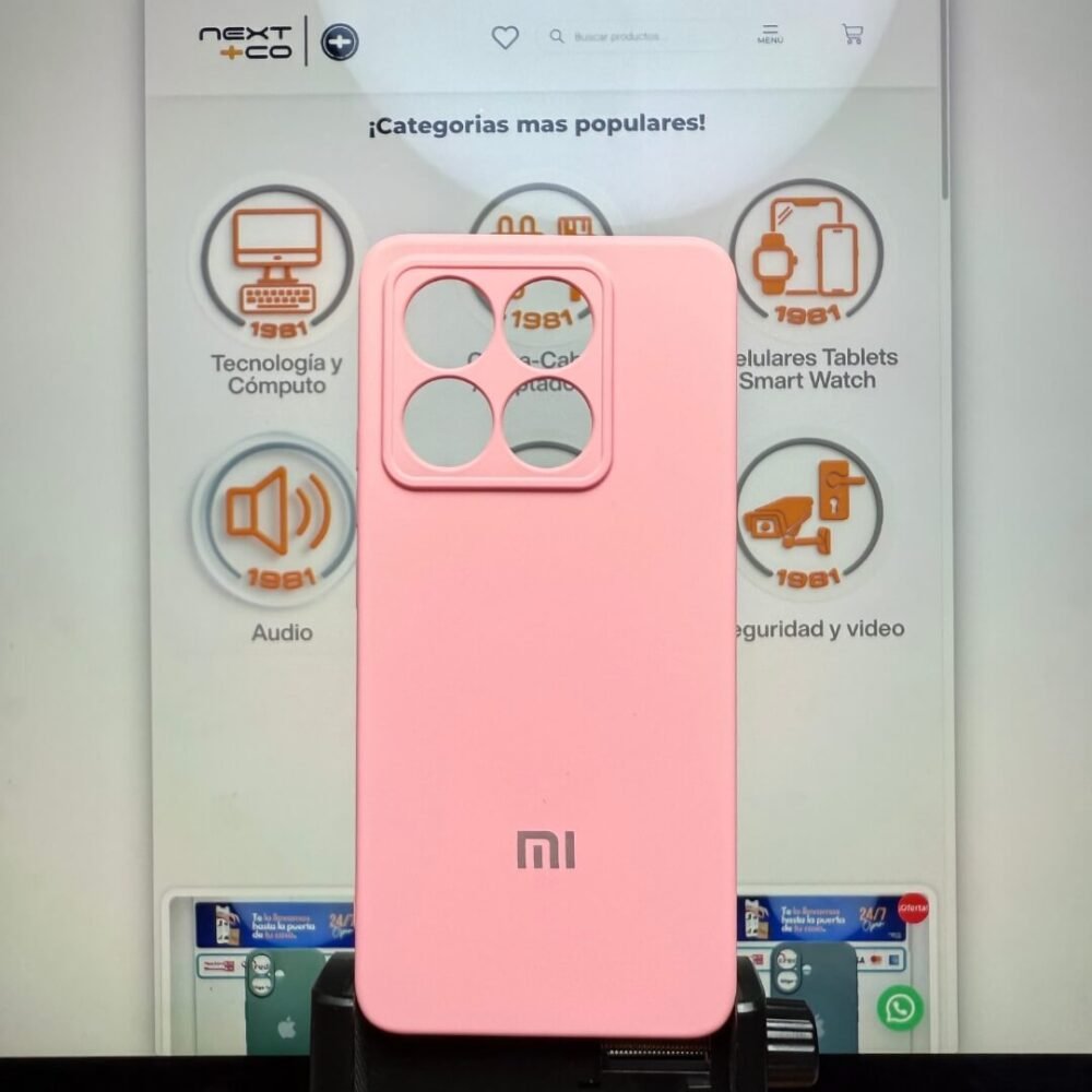 Estuche Silicon Xiaomi Redmi 14T Rosa