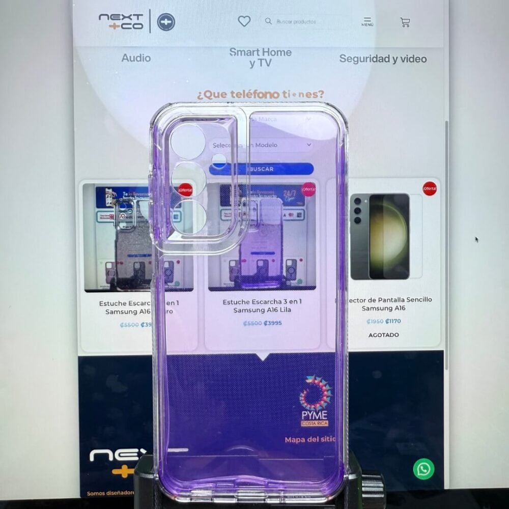 Estuche Space Cristal Samsung A16 Lila