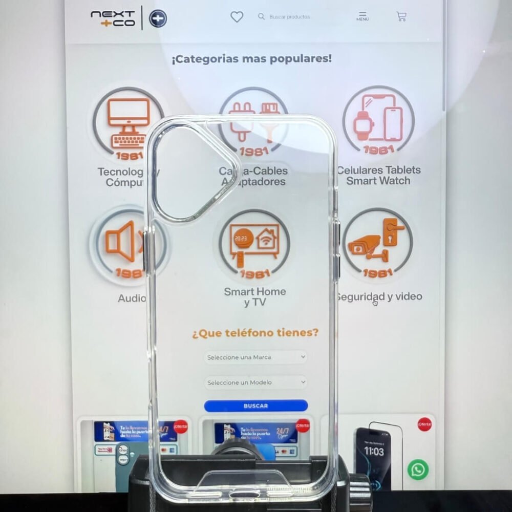 Estuche Transparente Space Iphone 16 Plus