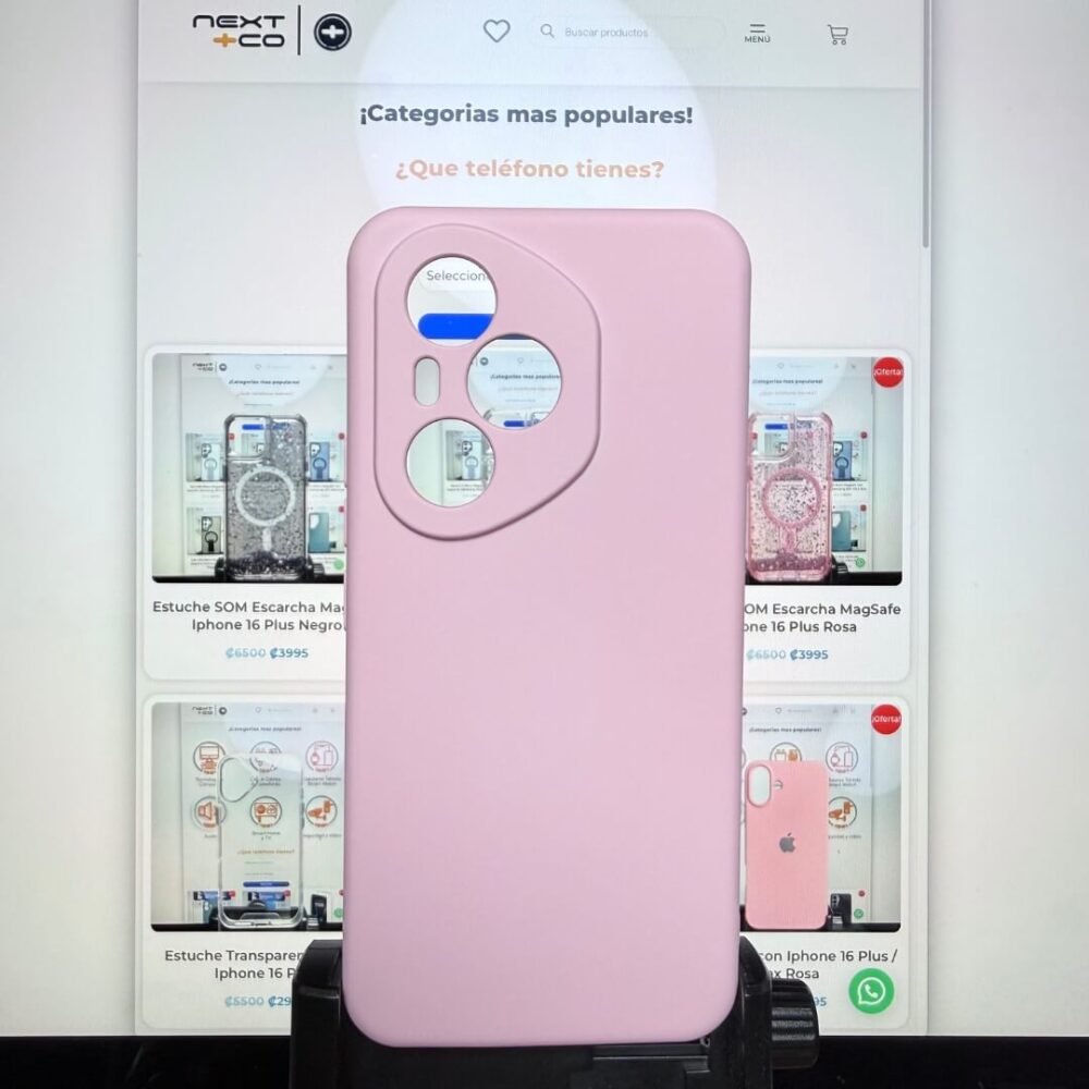 Estuche Silicon Honor 400 Pro Rosa