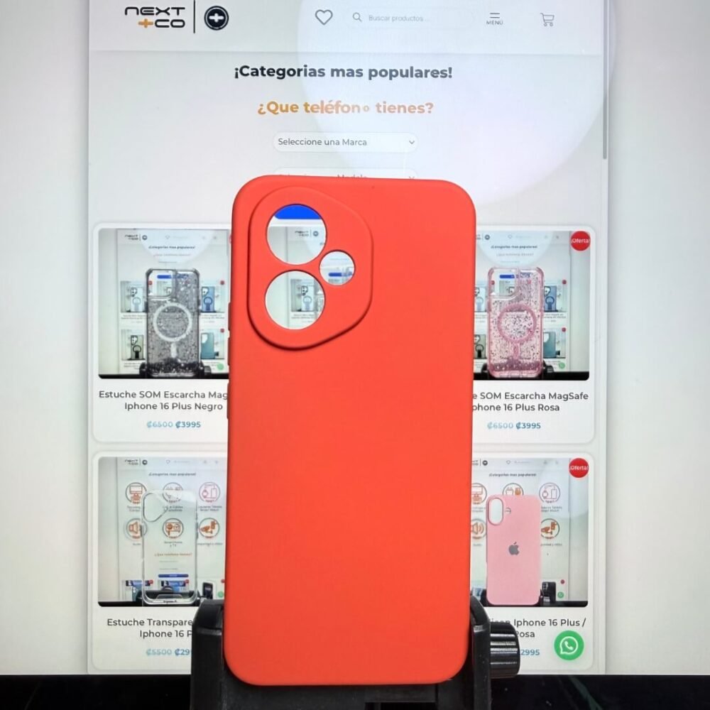 Estuche Silicon Honor 400 Rojo