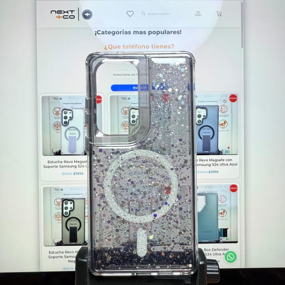 Estuche SOM Escarcha MagSafe Samsung S24 Ultra Negro