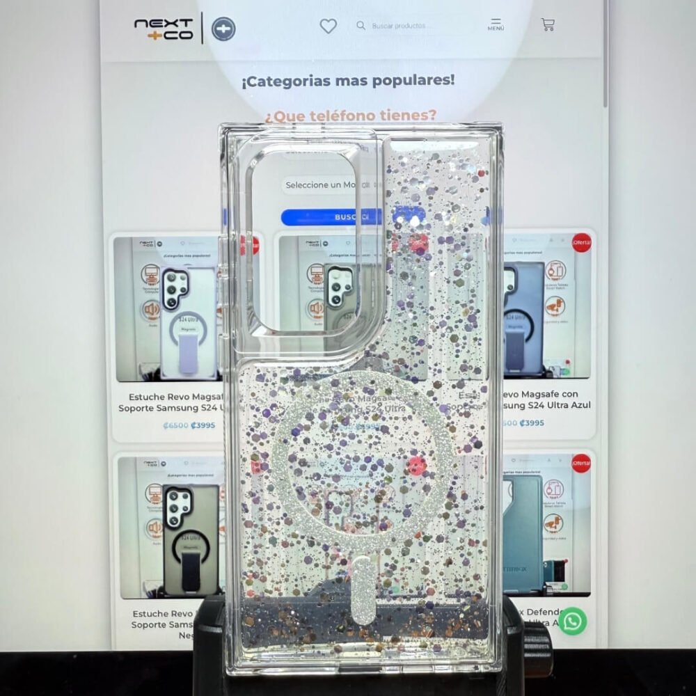 Estuche SOM Escarcha MagSafe Samsung S24 Ultra Transparente