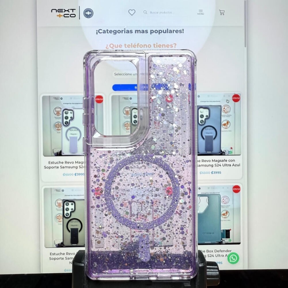 Estuche SOM Escarcha MagSafe Samsung S25 Ultra Morado