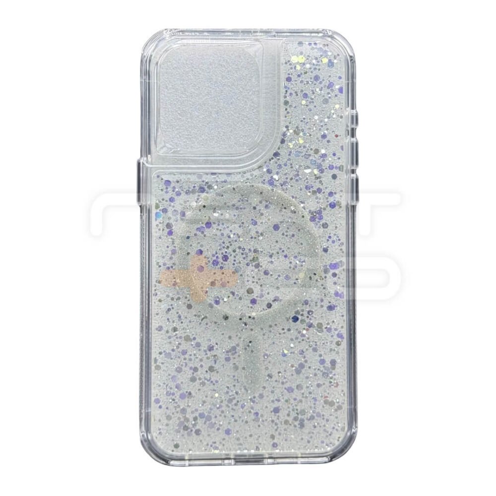 Estuche SOM Escarcha MagSafe Iphone 15 Pro Max Transparente