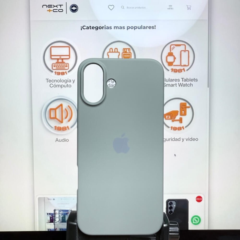 Estuche Silicon Iphone 16 Plus / Max Gris