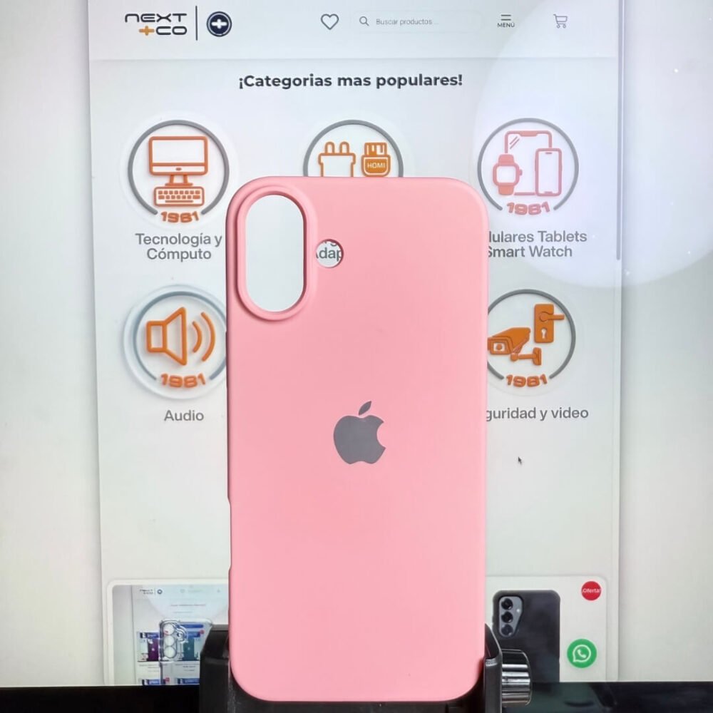 Estuche Silicon Iphone 16 Plus / Max Rosa
