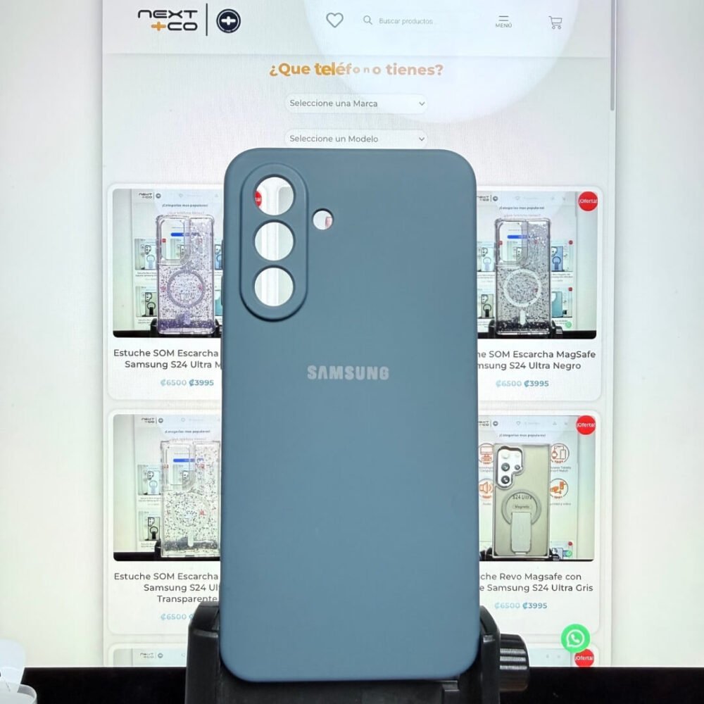 Estuche Silicon Samsung A36 Azul Teal