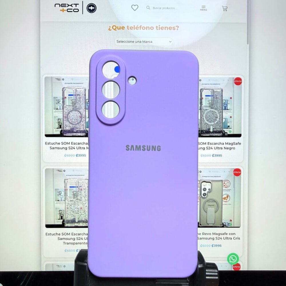 Estuche Silicon Samsung A56 Lila