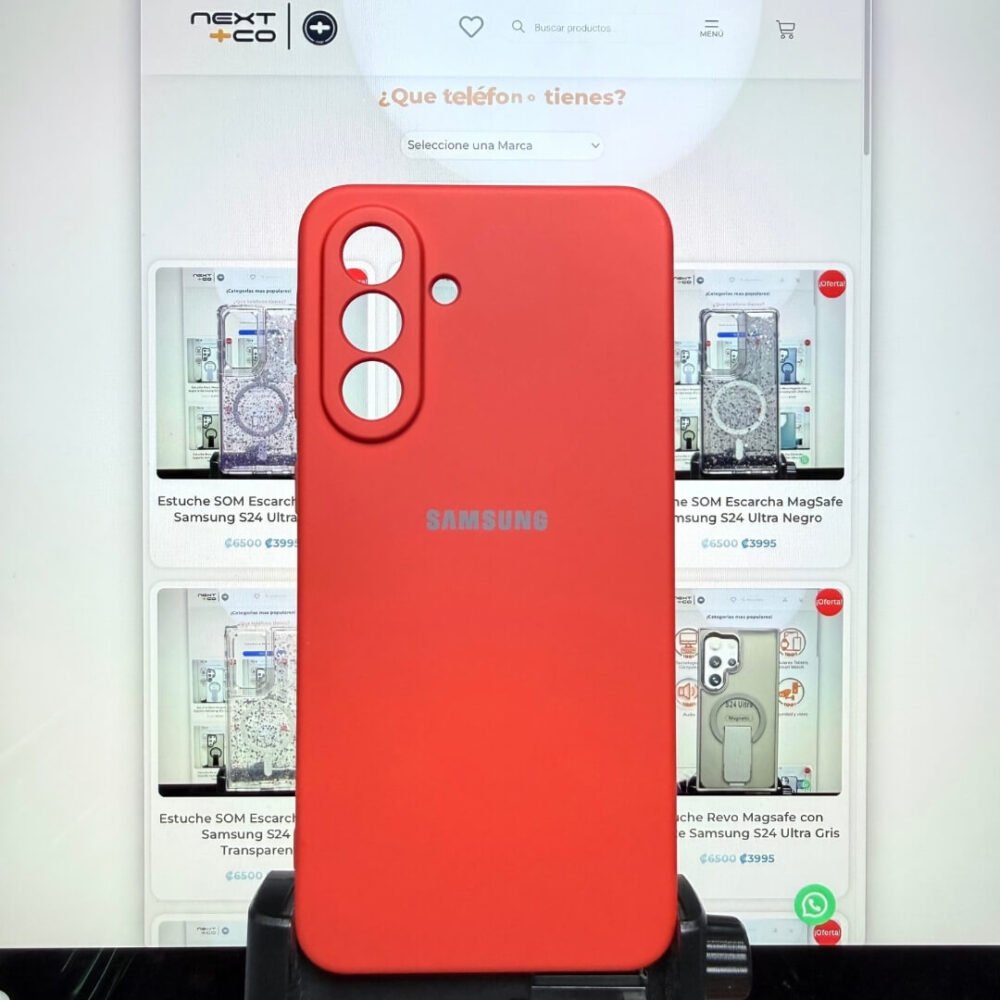 Estuche Silicon Samsung A56 Rojo