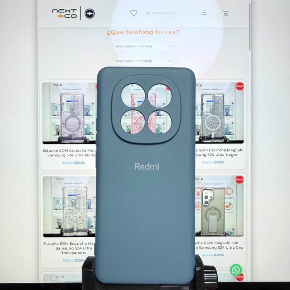 Estuche Silicon Redmi Note 14 Pro Plus Azul Teal