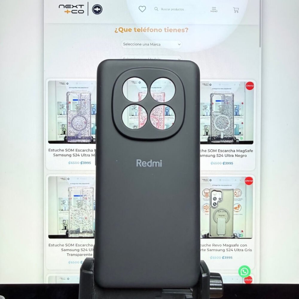 Estuche Silicon Redmi Note 14 Pro Plus Negro