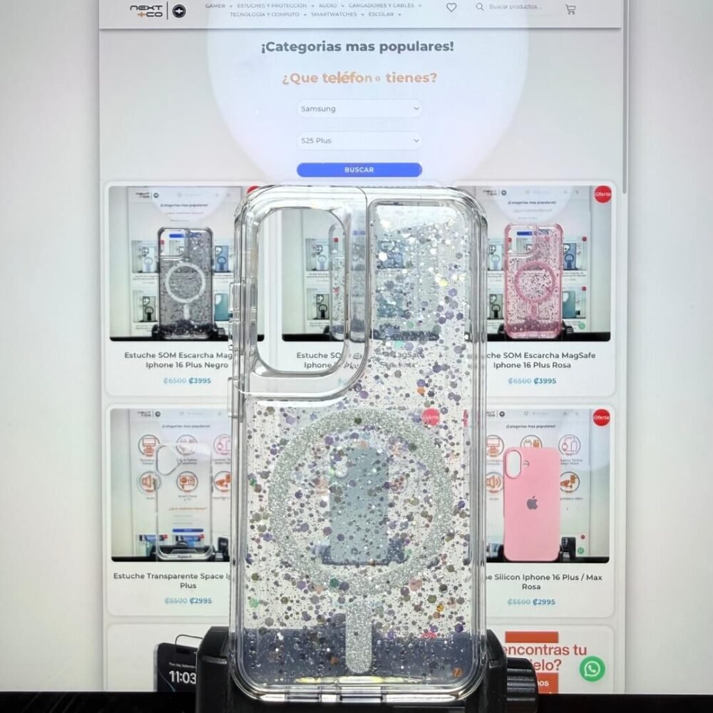 Estuche SOM Escarcha MagSafe Samsung S25 Transparente