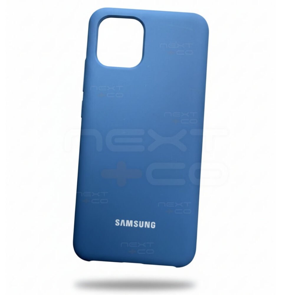 Estuche Silicon Samsung A03 Azul Oscuro