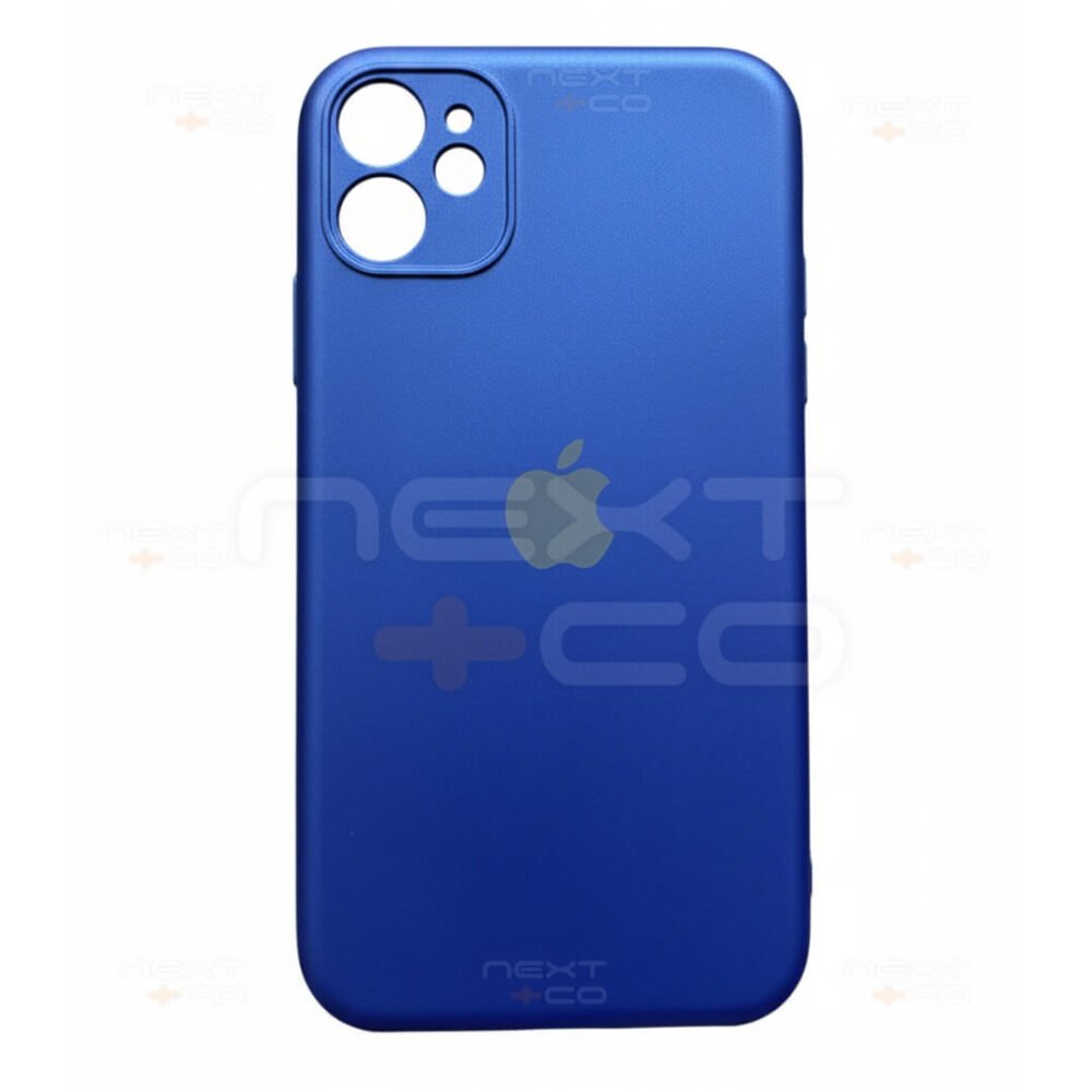 Estuche Silicon Iphone 11 Azul Metalico