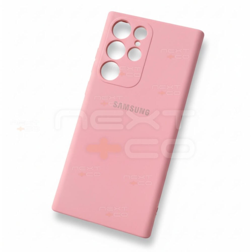 Estuche Silicon Samsung S22 Ultra Rosa