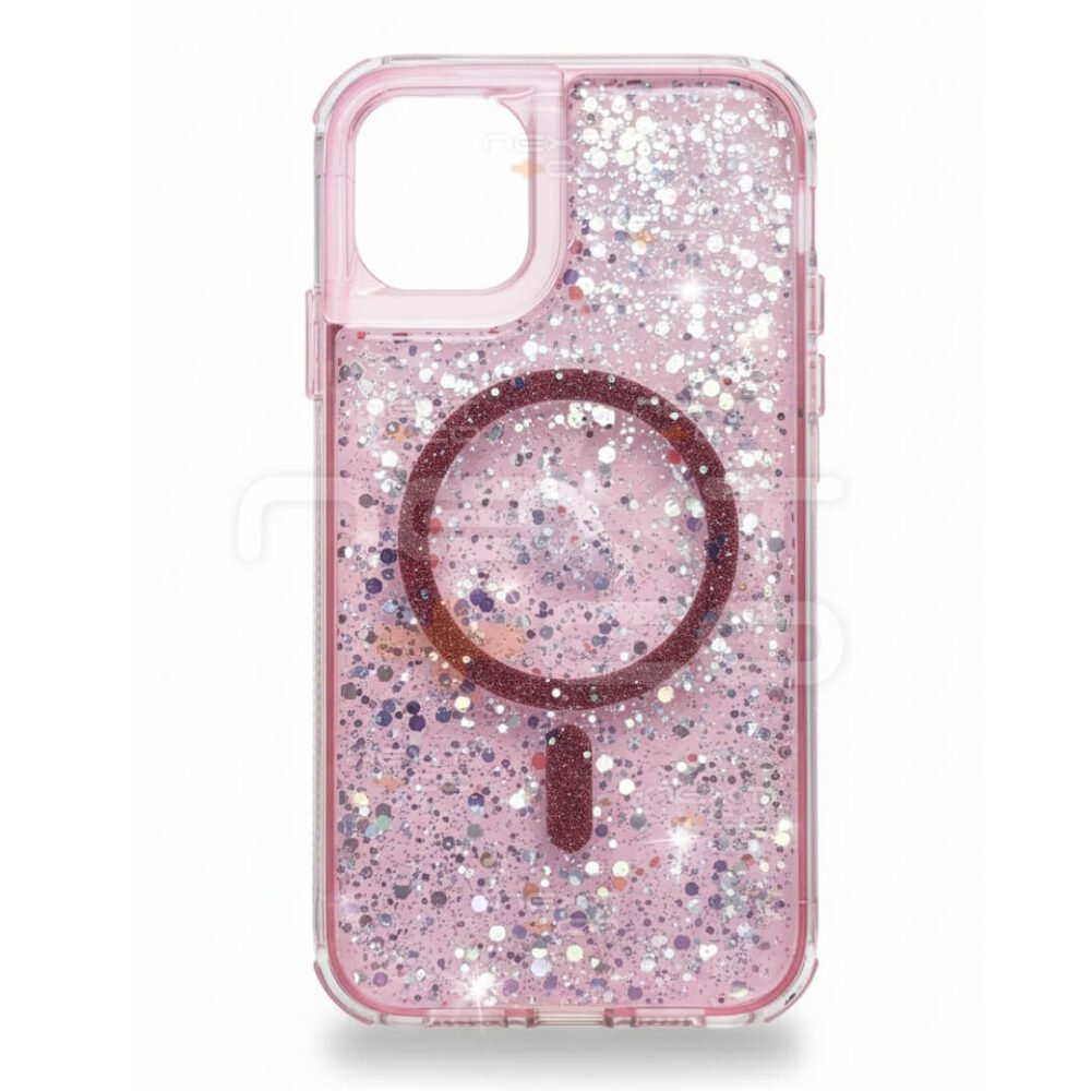 Estuche SOM Escarcha MagSafe Iphone 11 Rosa