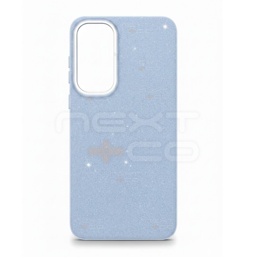 Estuche Escarcha Fashion Samsung A55 Celeste