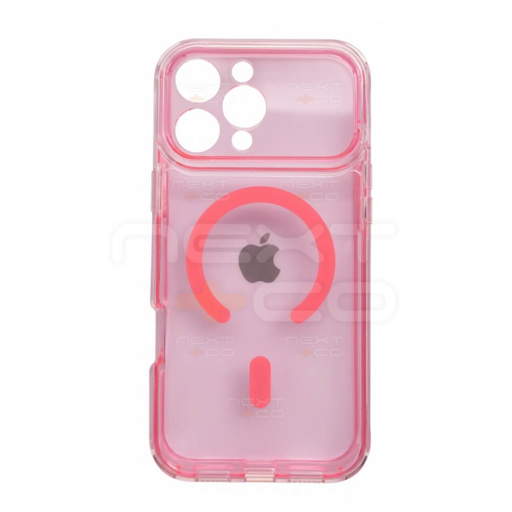 Estuche Space Cristal MagSafe Iphone 17 Pro Max Rosa