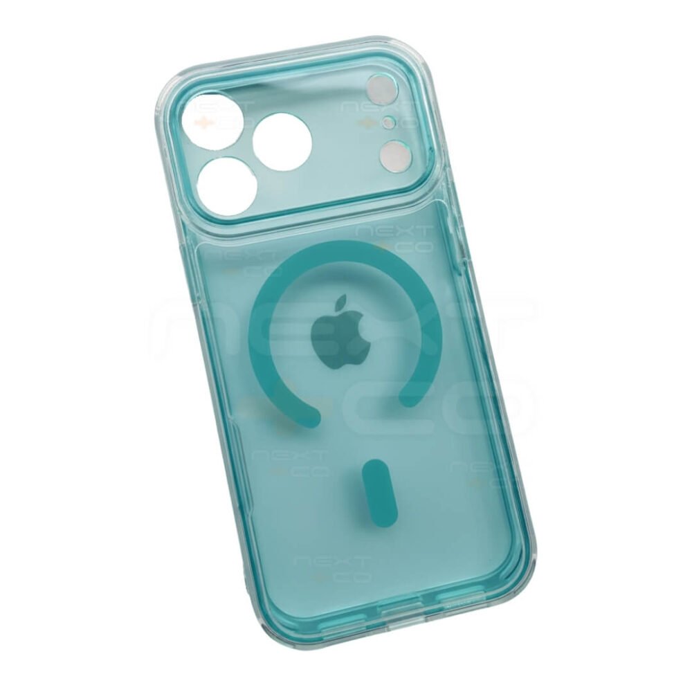 Estuche Space Cristal MagSafe Iphone 17 Pro Max Turquesa