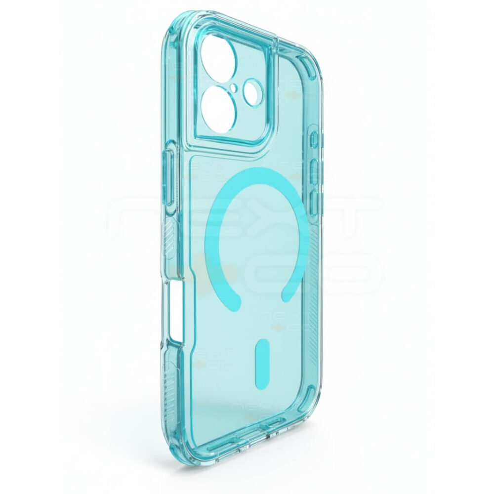 Estuche Space Cristal MagSafe Iphone 17 Turquesa