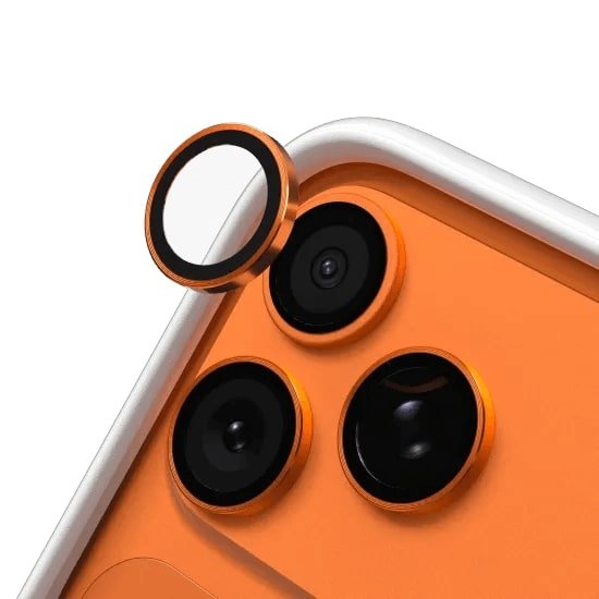 Protector de Camara Individual Liso Iphone 17 Pro / 17 Pro Max Naranja