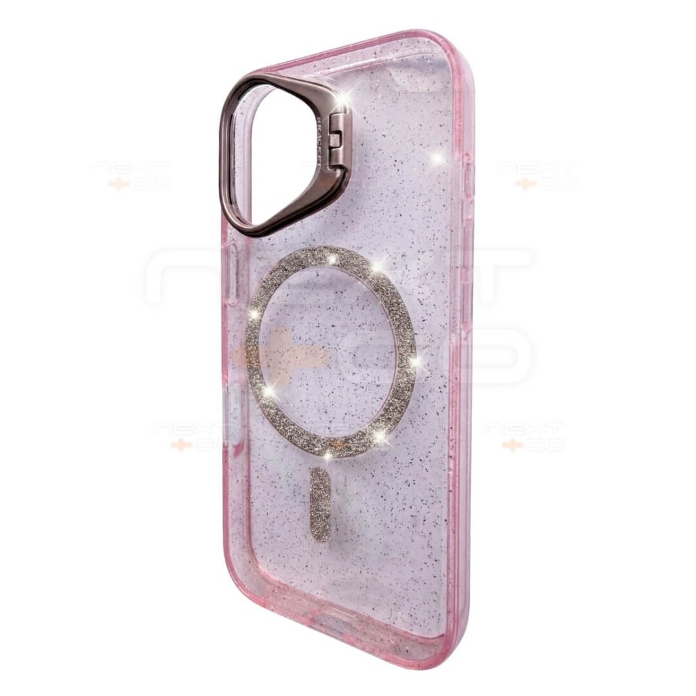 Estuche MagSafe Escarchado Bracket Iphone 17 Rosa