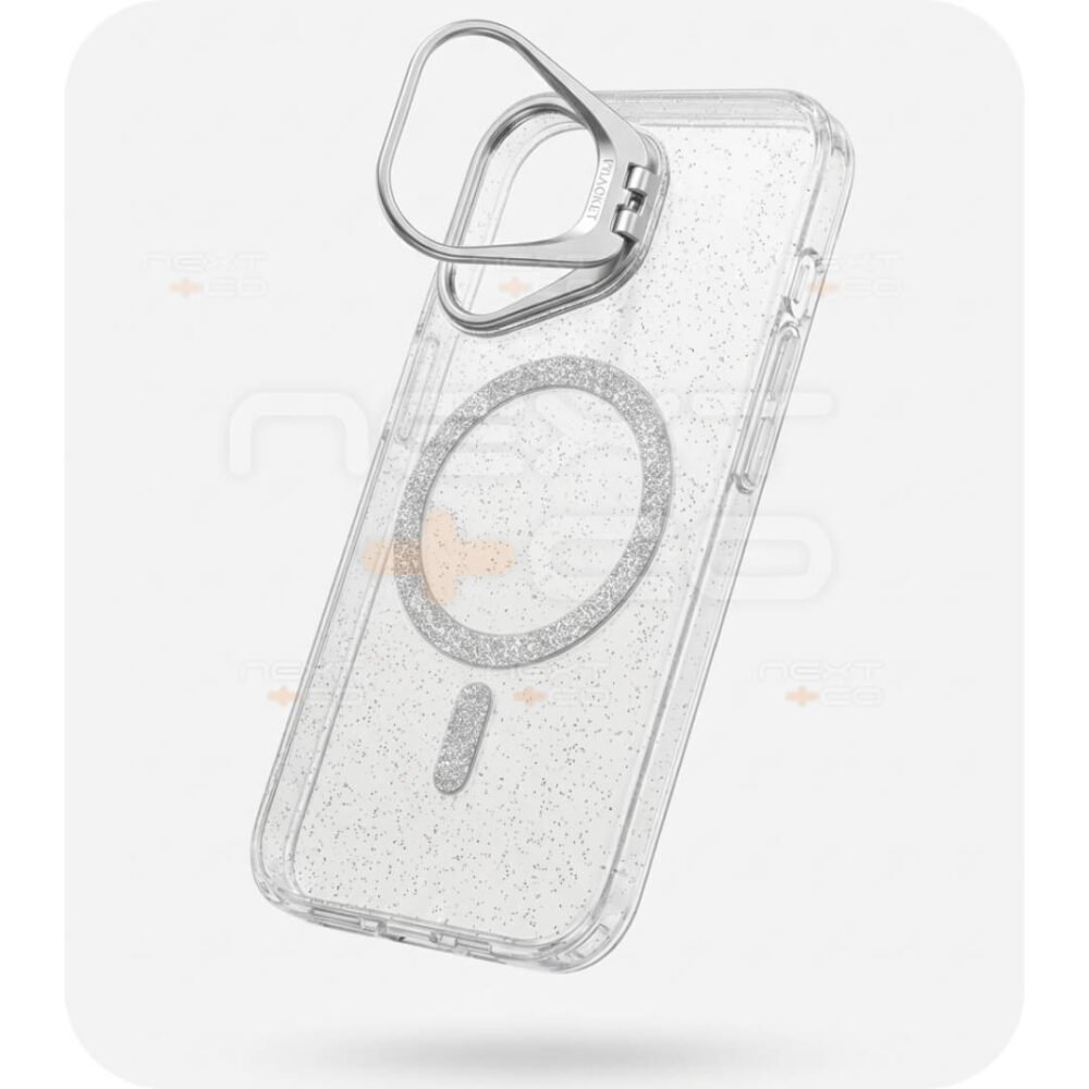 Estuche MagSafe Escarchado Bracket Iphone 17 Transparente