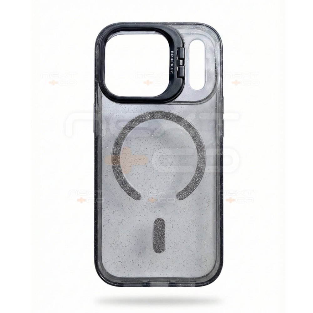 Estuche MagSafe Escarchado Bracket Iphone 17 Pro Negro