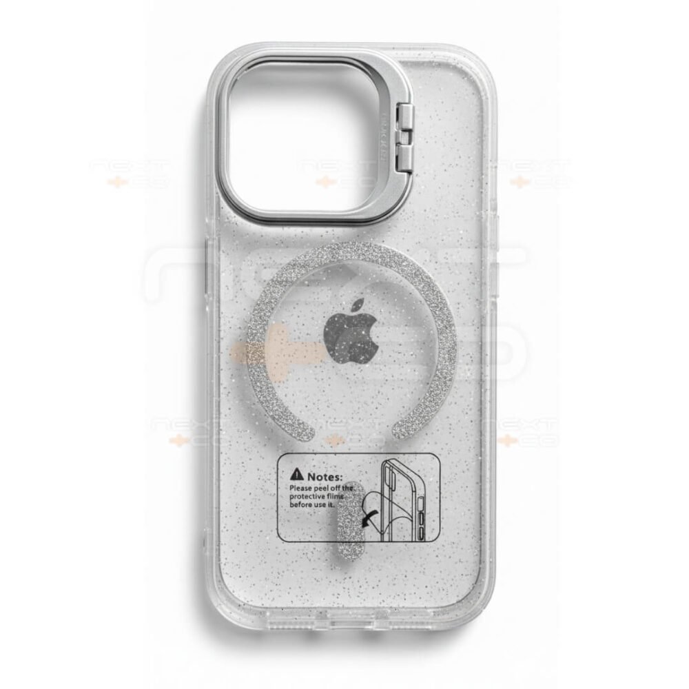 Estuche MagSafe Escarchado Bracket Iphone 17 Pro Transparente