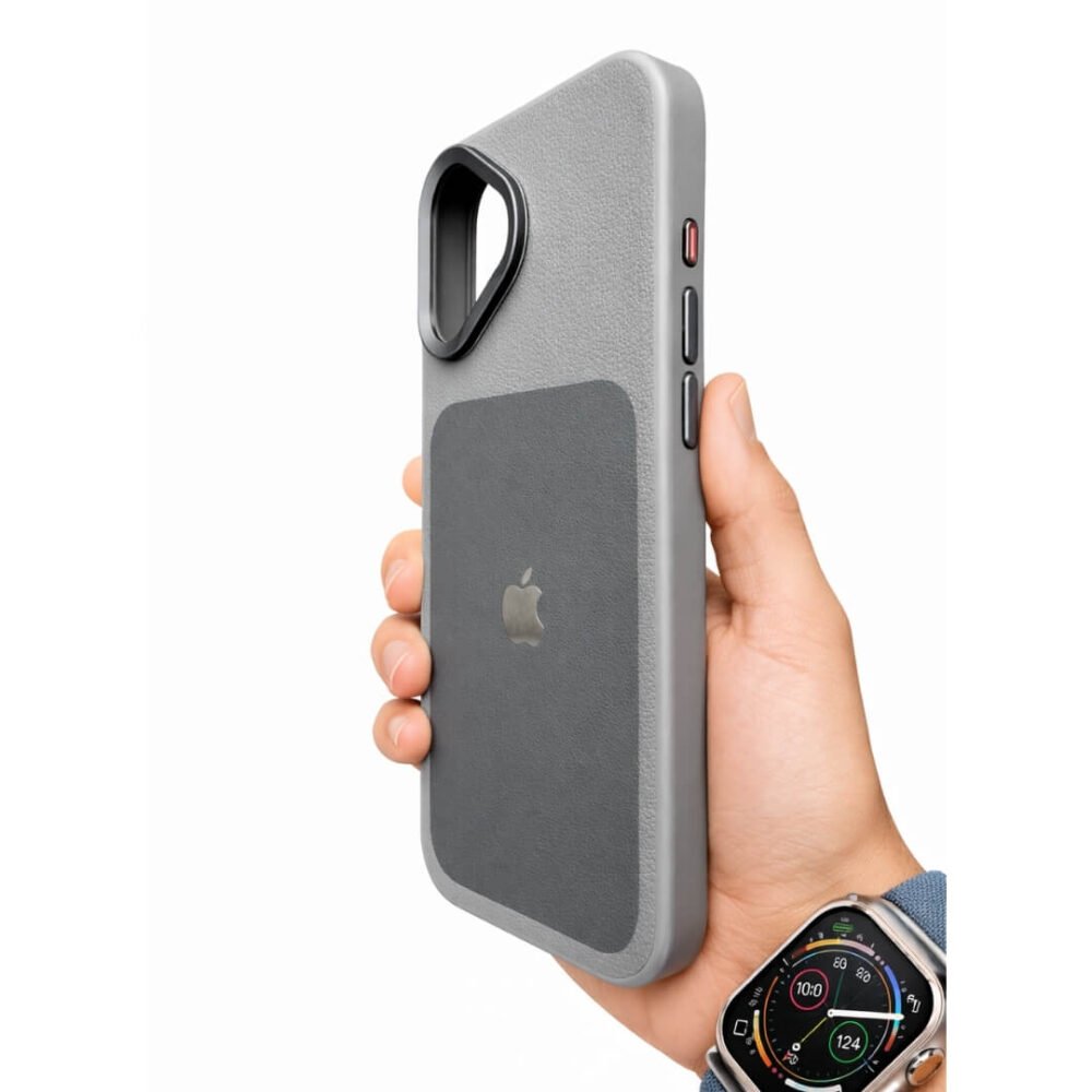 Estuche MagSafe Vegano Iphone 17 Gris