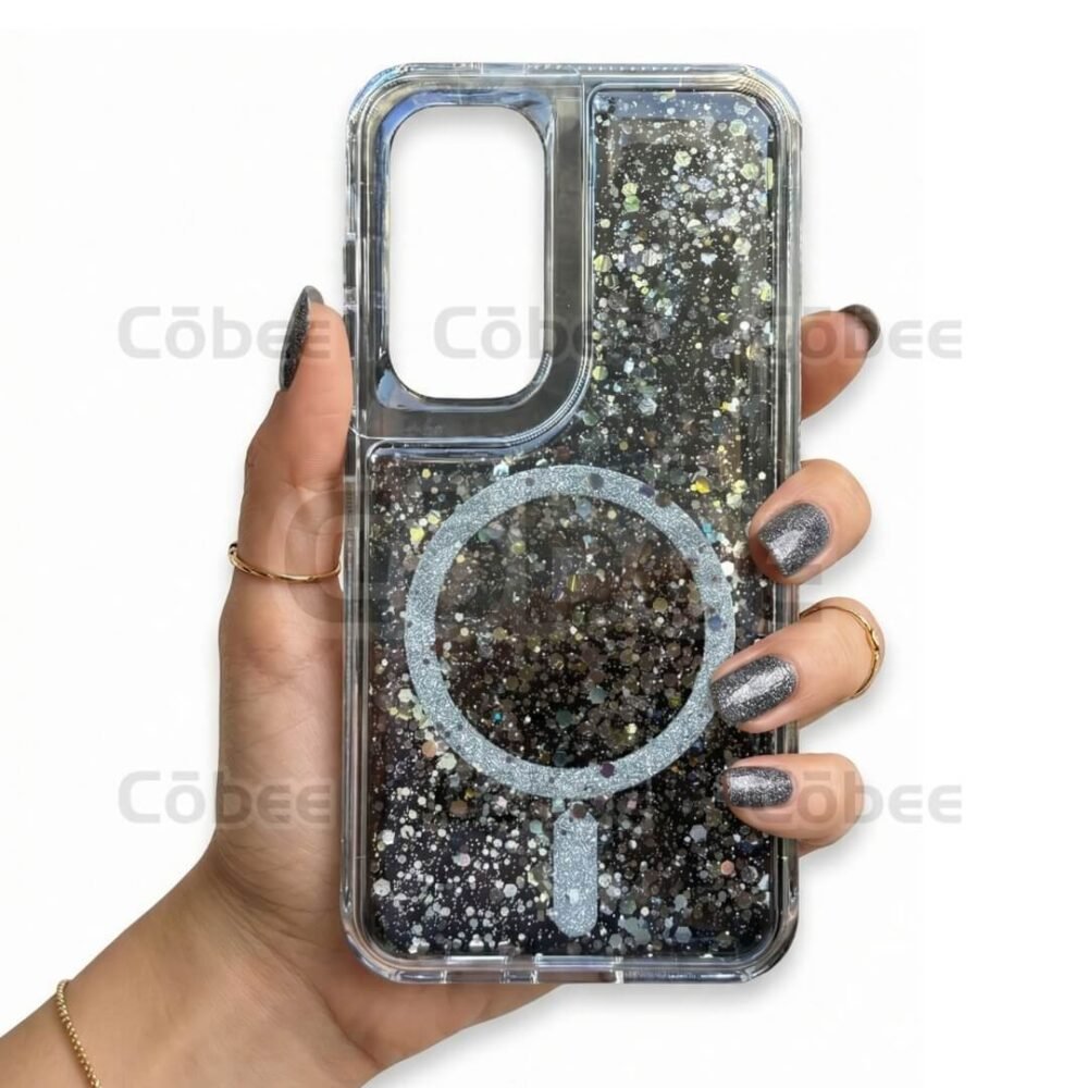 Estuche SOM Escarcha MagSafe Samsung S25 Negro