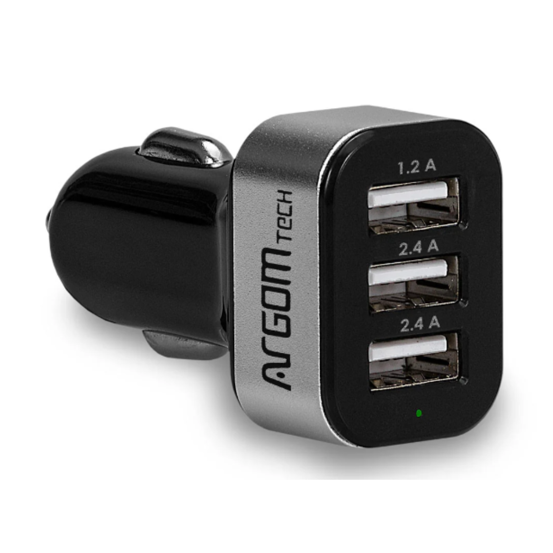CARGADOR PARA AUTO ARGOM USB BLACK ARG-AC-0113BK
