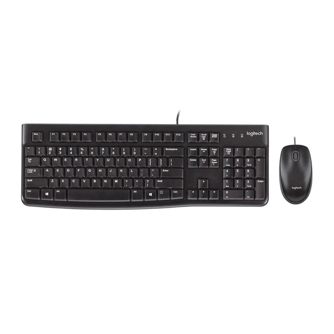 Teclado Y Mouse Logitech Mk120 Black Español