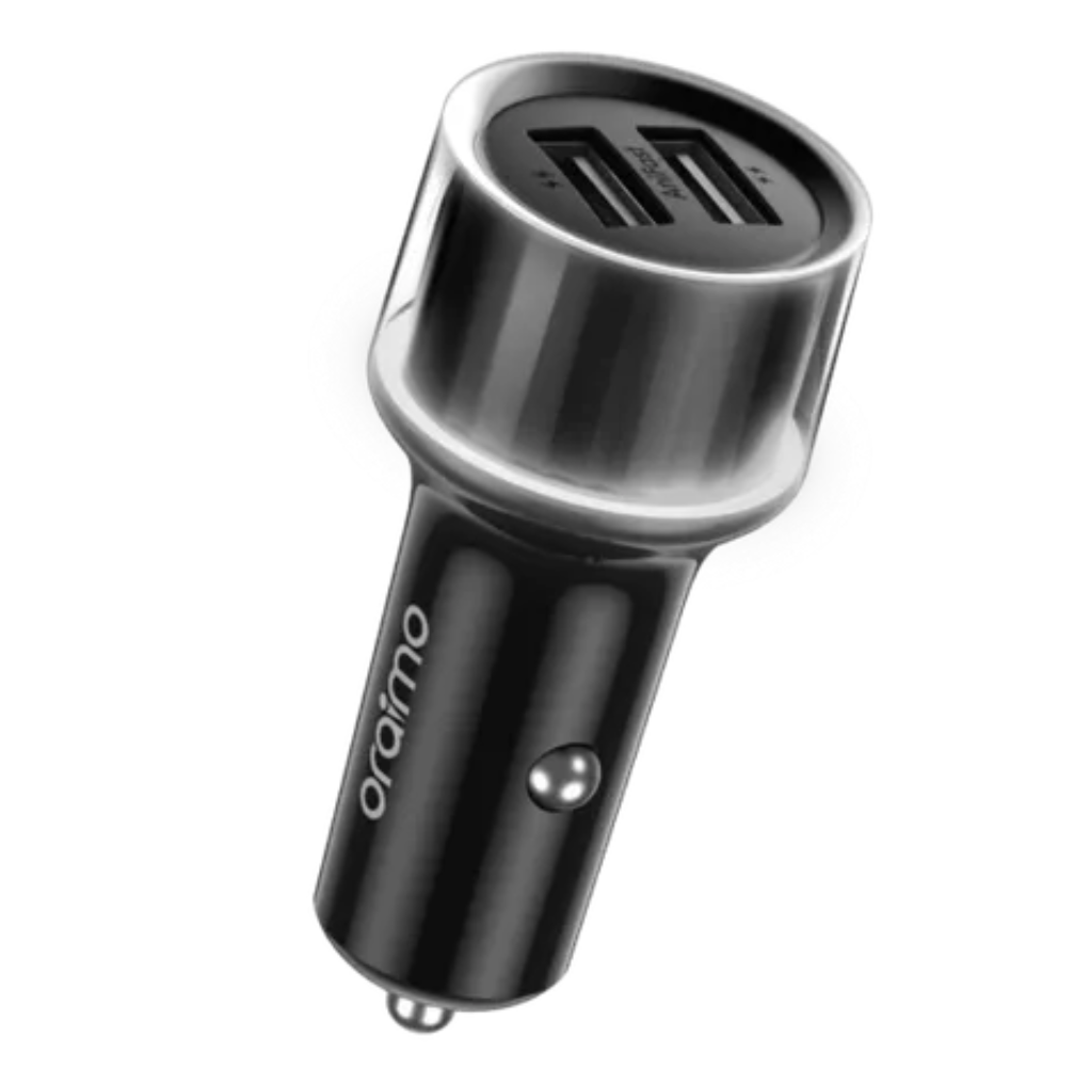 Cargador de Carro Oraimo Highway 15.5W 2 Puertos USB-A OCC-1152D Negro