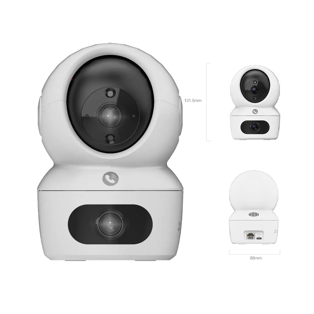 Cámara de Vigilancia inteligente WiFi interiores EZVIZ H7c doble 2K+