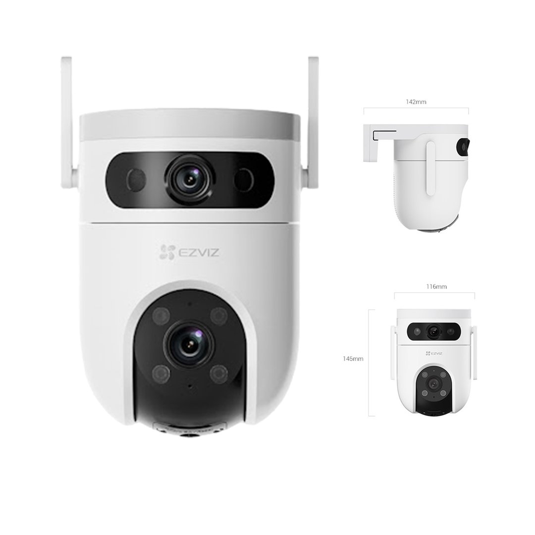 Cámara de Vigilancia inteligente WiFi exteriores EZVIZ H9c doble 2K