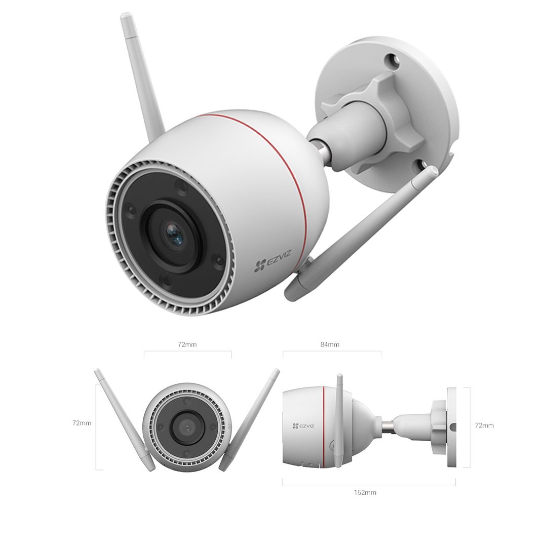 Cámara de Vigilancia inteligente WiFi exteriores EZVIZ H3c 2K