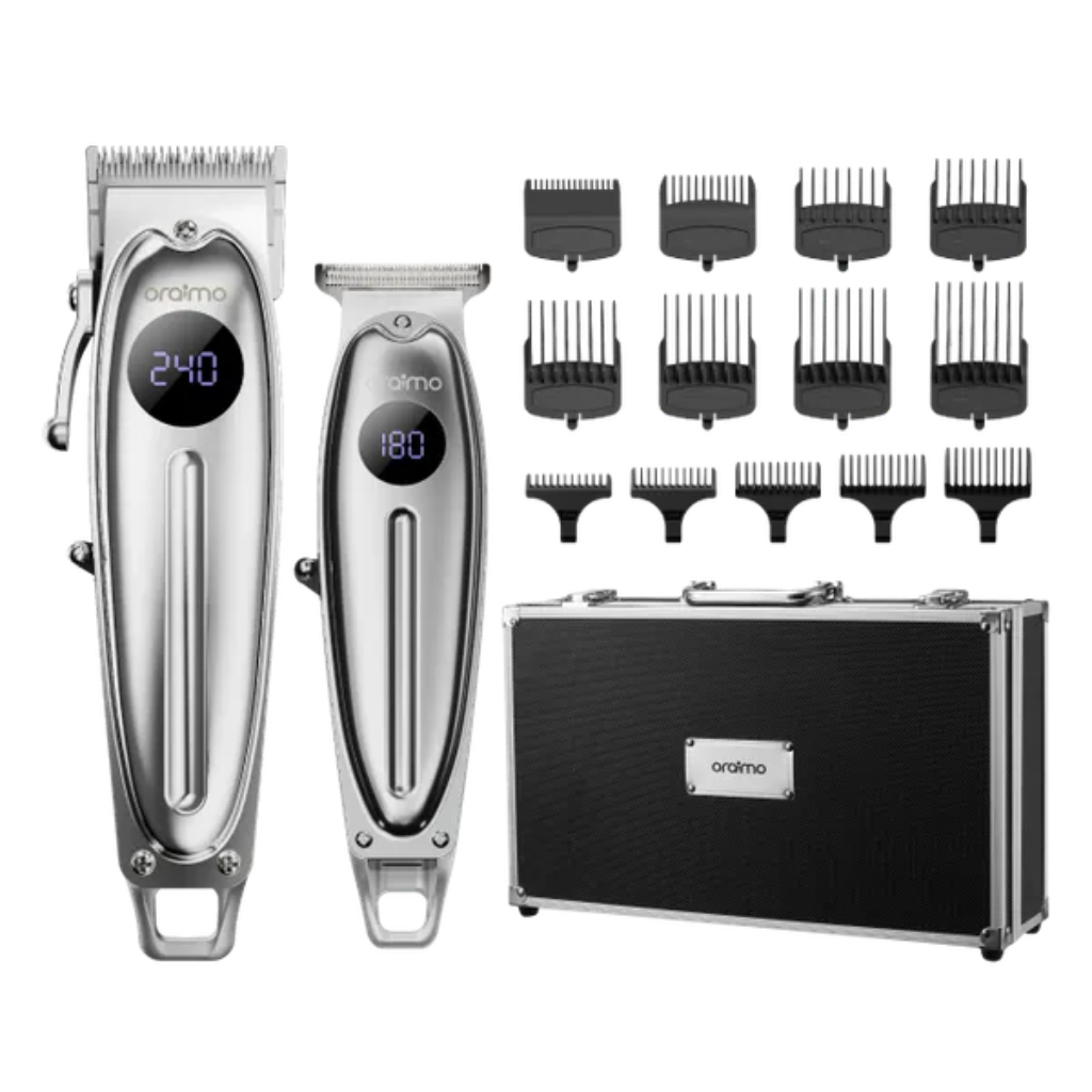 Kit Cortadora y Afeitadora Oraimo Smart Barberkit Con 14 Peines de Guia OCS-550