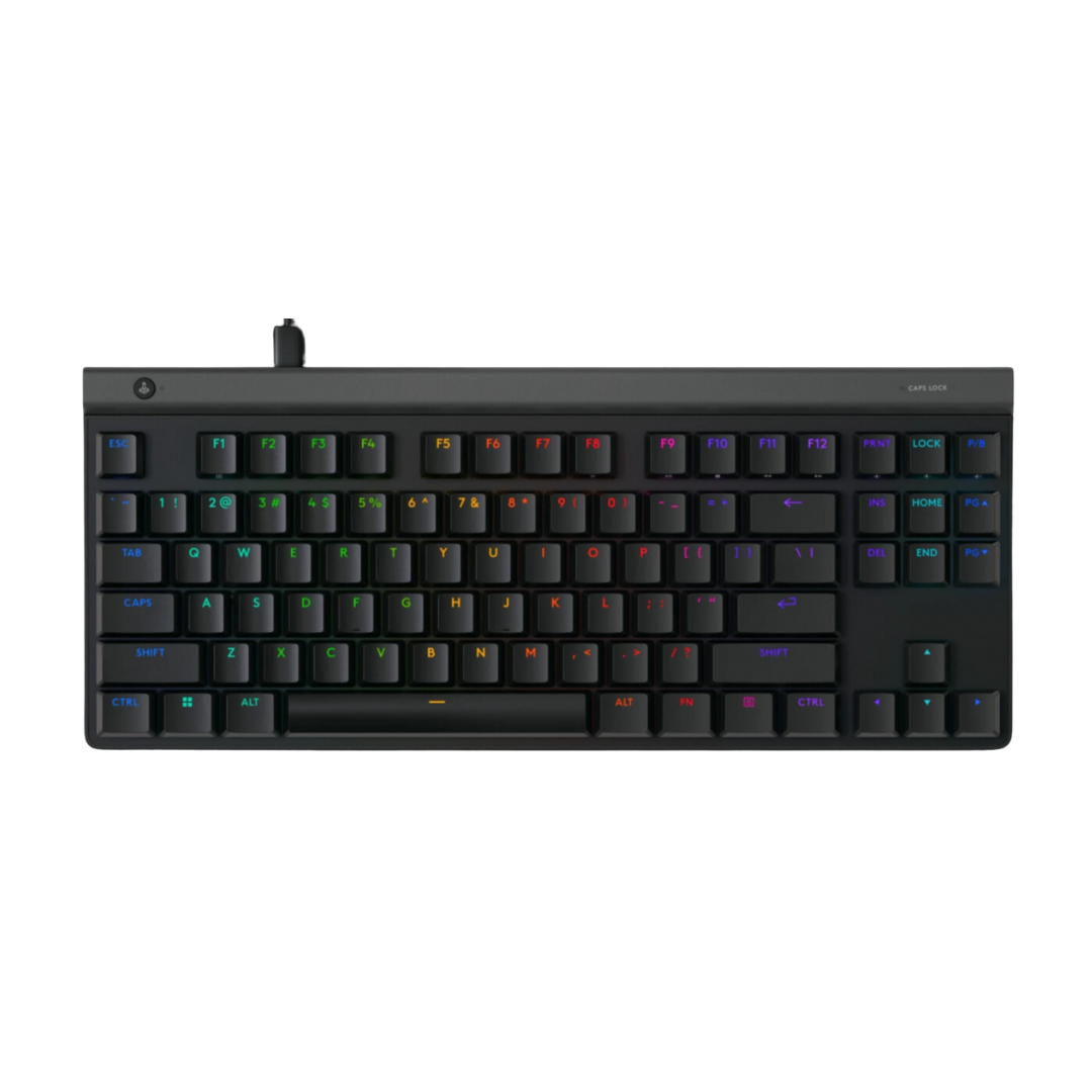 TECLADO GAMING RGB LOGITECH G515 TKL MECANICO ALAMBRICO INGLES 920-012868 NEGRO